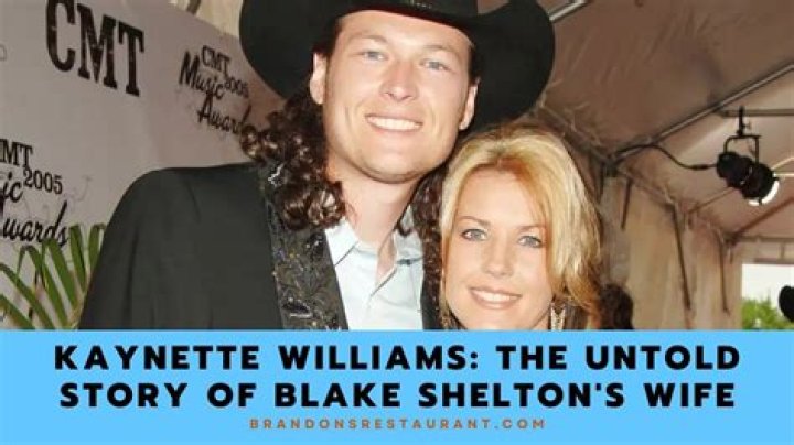 Unveiling The Secrets Of Blake Shelton And Kaynette Williams' Relationship